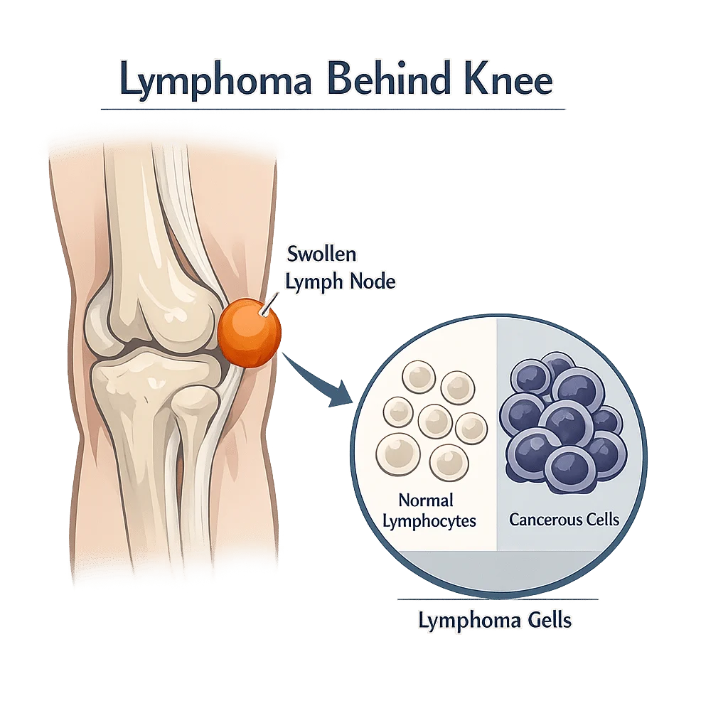 Lymphoma behind the knee with its symptoms, causes, and treatments