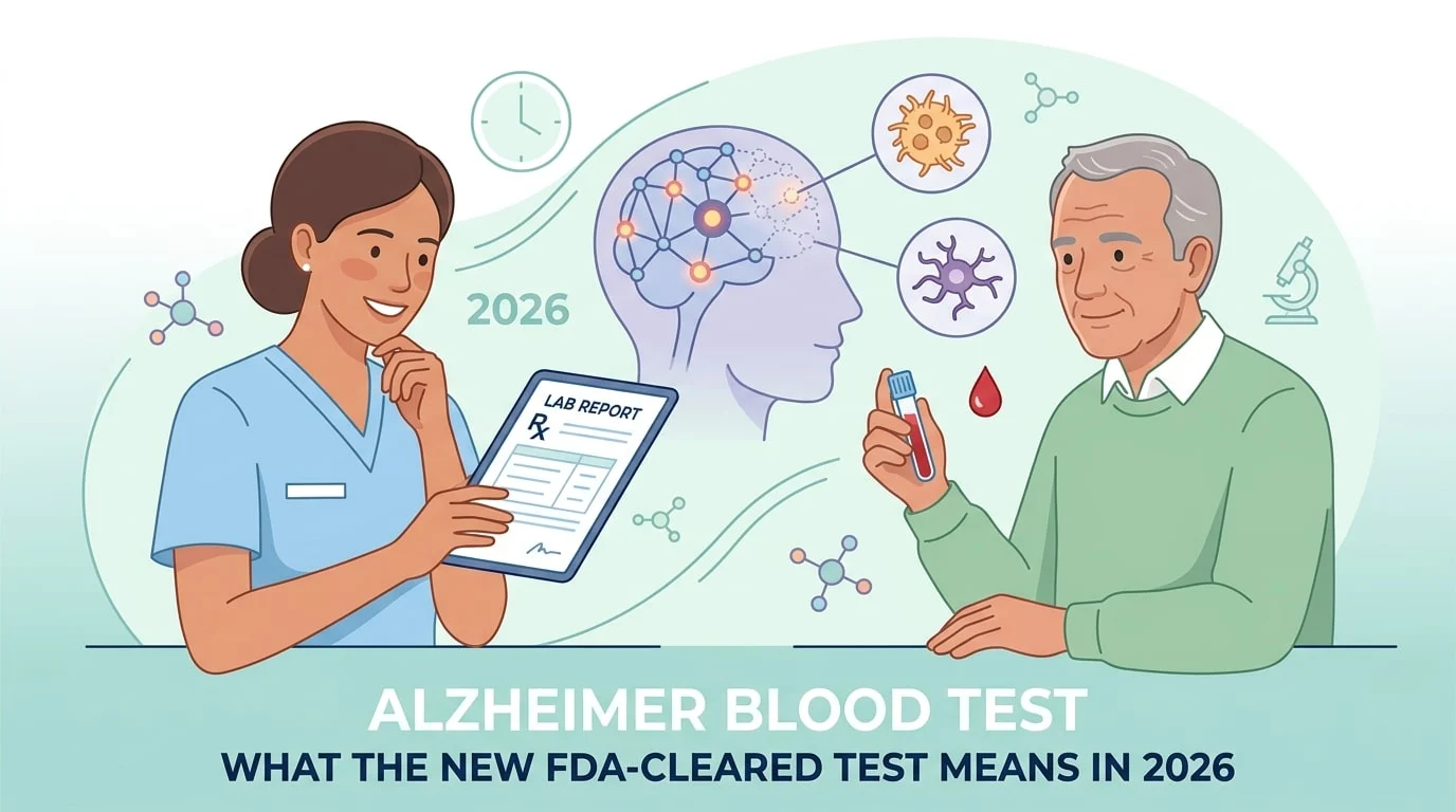 Teste ao sangue para o Alzheimer que mede biomarcadores, e o que significa o novo teste aprovado pela FDA em 2026