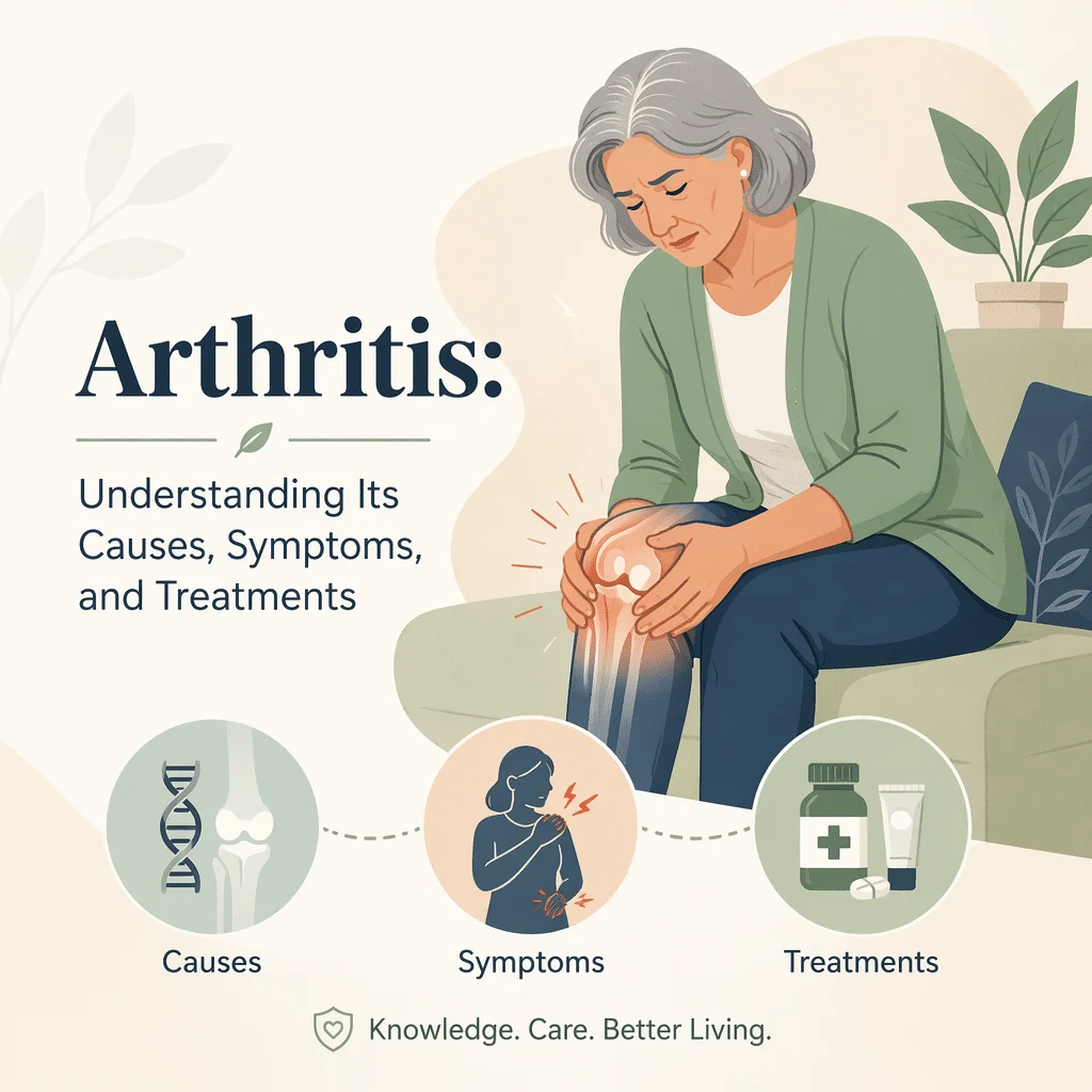 Arthritis with its causes, symptoms, and treatments
