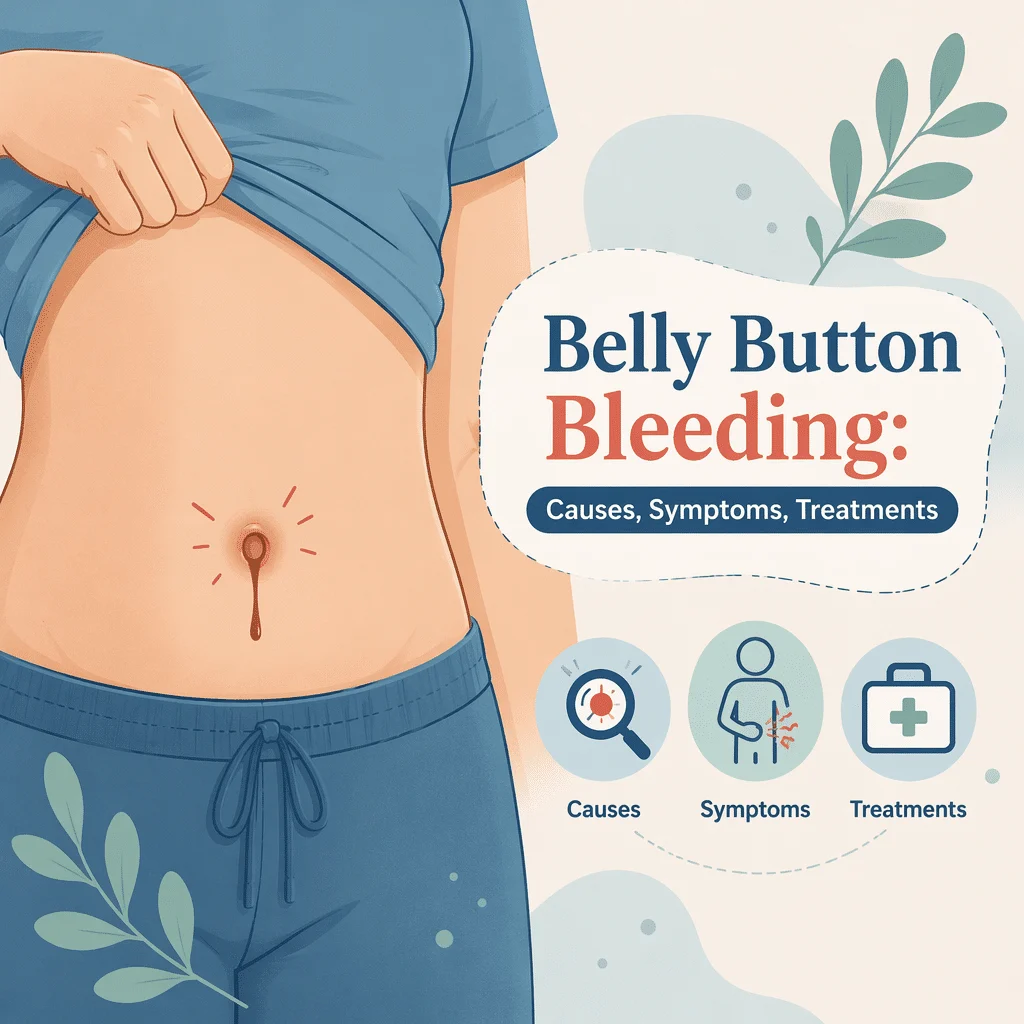Belly button bleeding with its causes, symptoms, and treatments
