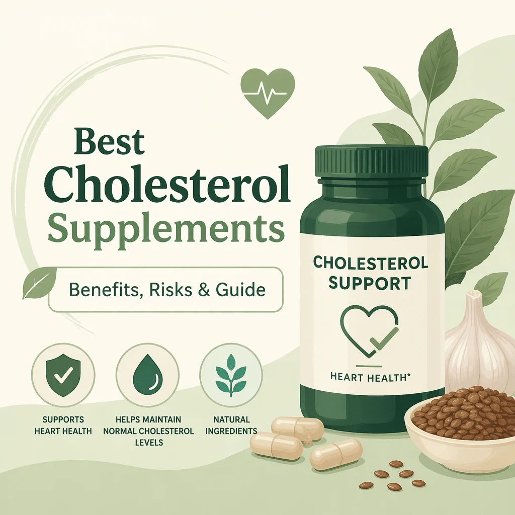 Cholesterol supplements with their benefits, risks, and a buyer's guide