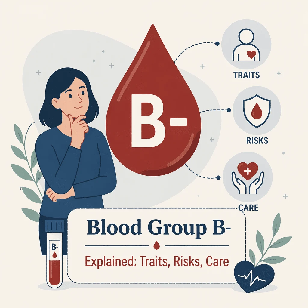 B negative blood type, a rare blood group, with a practical guide
