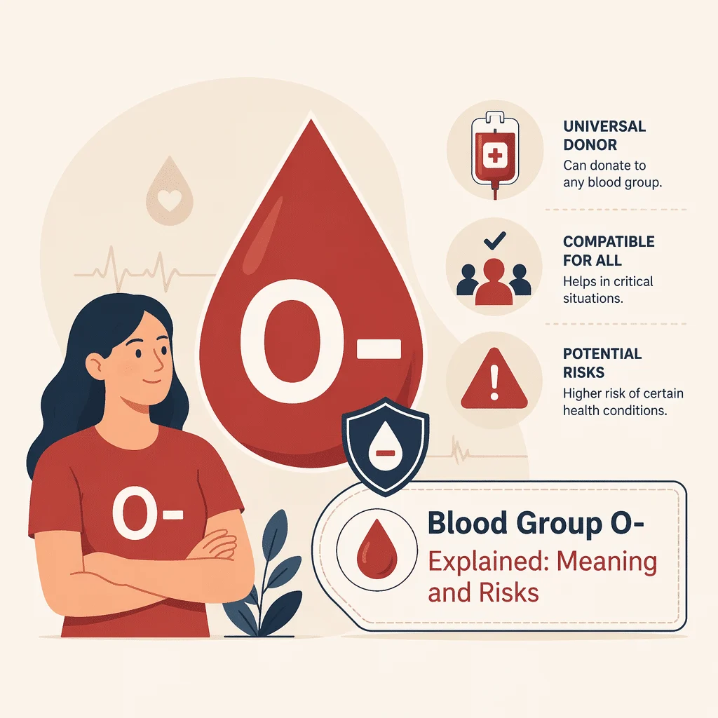 O negative blood, the universal donor, with pregnancy and risks explained