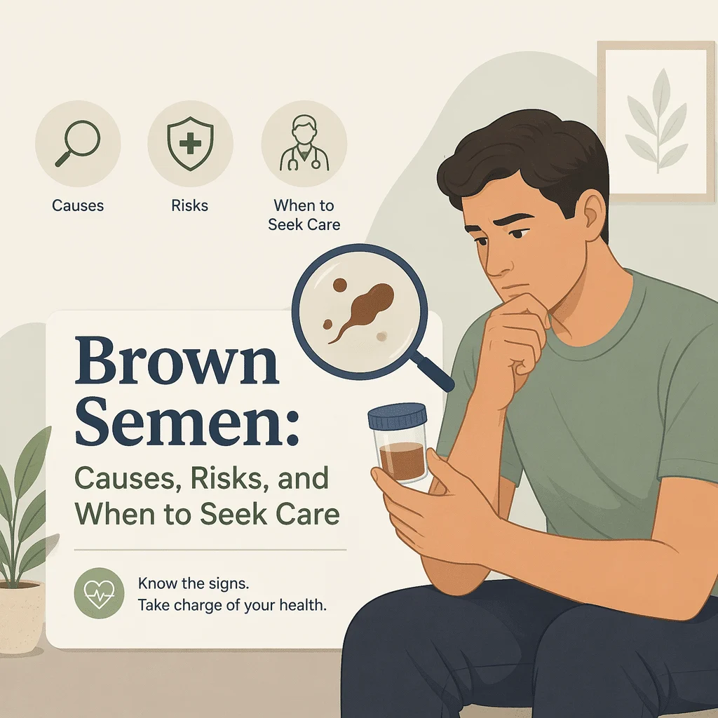 Brown semen explained: oxidized blood turns semen rust-colored, common causes and when to see a doctor