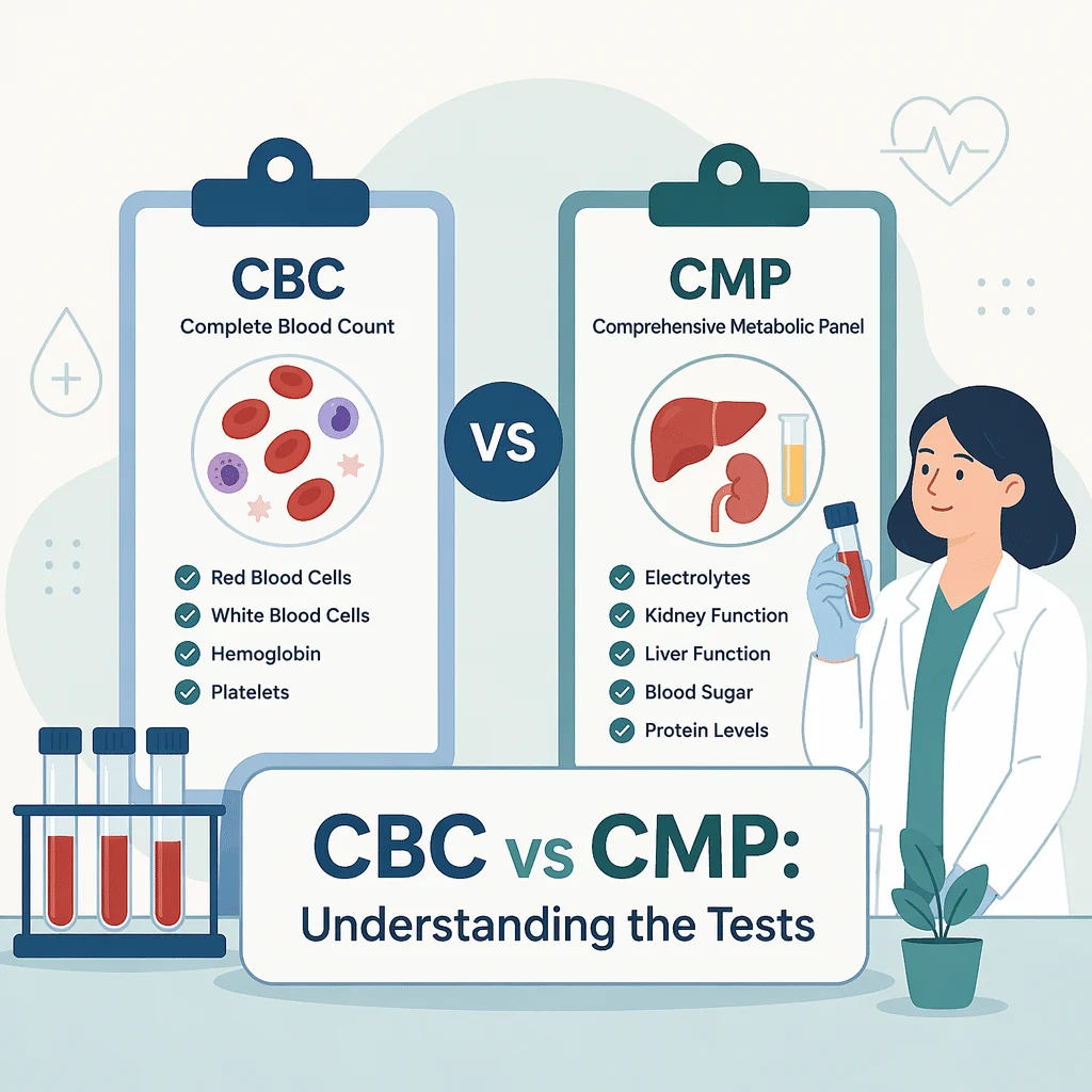 CBC versus CMP blood tests and understanding what each one measures