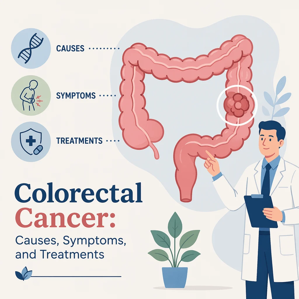 Colorectal cancer with its causes, symptoms, and treatments