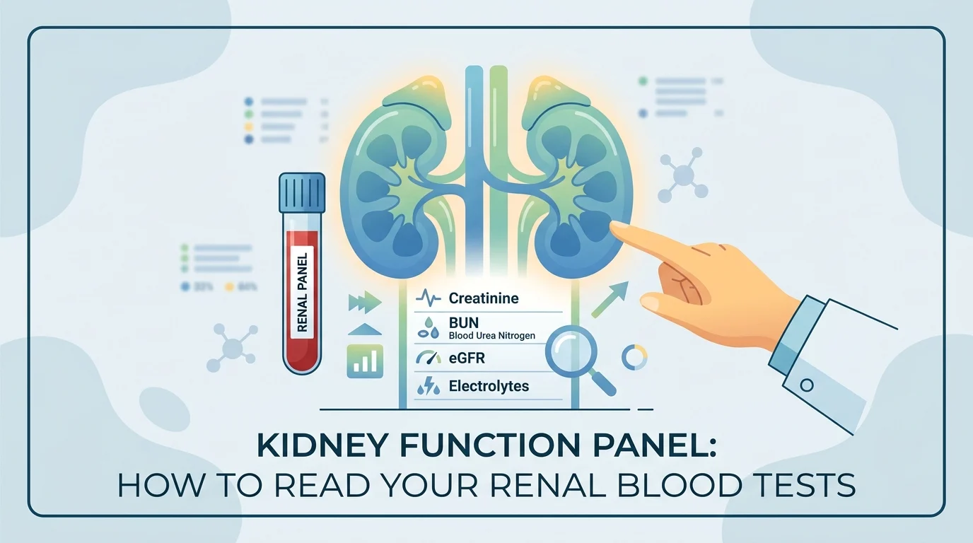Painel de função renal e como ler as suas análises sanguíneas renais