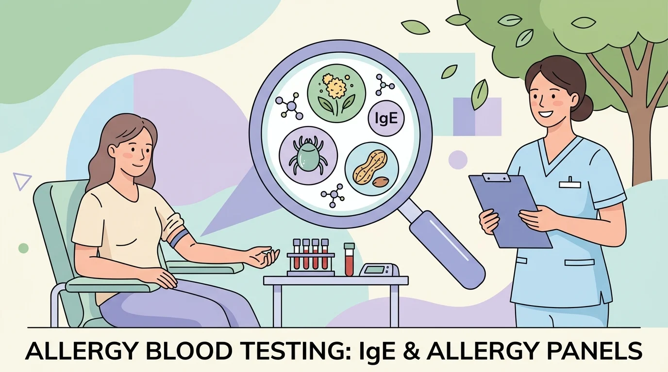 Testes de sangue para alergias com IgE e painéis de alergias explicados