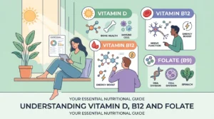 Painel vitamínico e nutricional com os níveis sanguíneos de vitamina D, B12 e folato