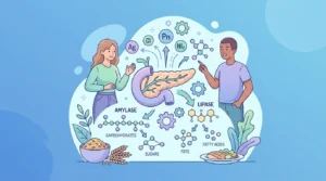 Amylase and lipase, the pancreatic enzymes measured in blood, explained