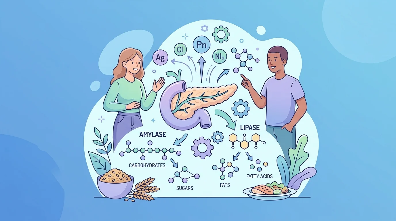 Amilase e lipase, as enzimas pancreáticas medidas no sangue, explicadas