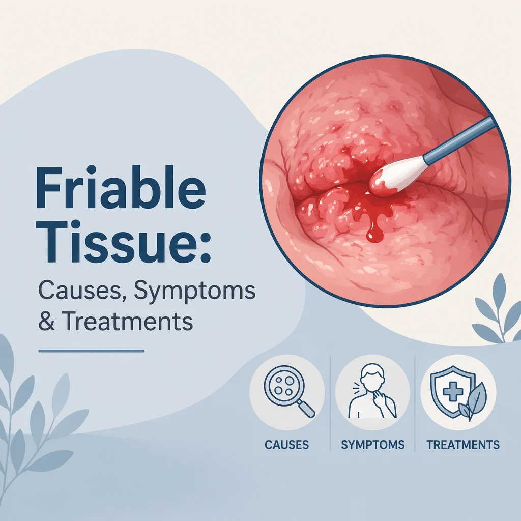 Friable tissue that bleeds easily with its causes, symptoms, and treatments