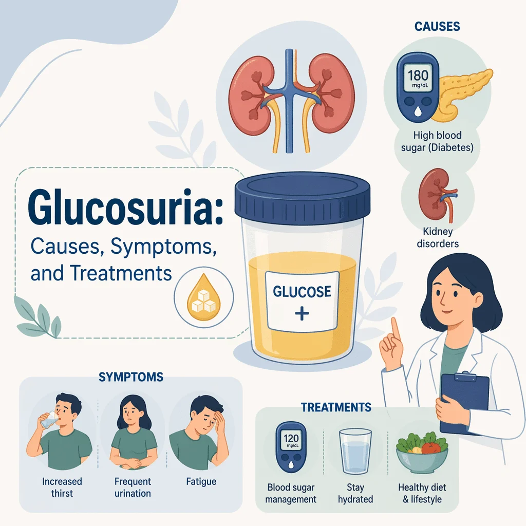 Glucosuria explained: how the kidney renal threshold lets glucose spill into urine and what a positive dipstick pad means