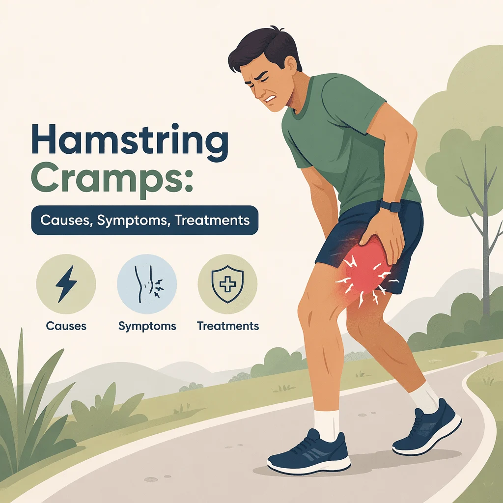 Hamstring cramps with their causes, symptoms, and treatments