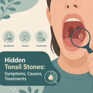 Hidden tonsil stones with their symptoms, causes, and treatments