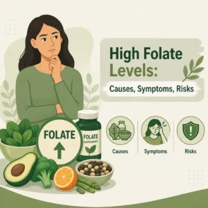 High folate levels with their causes, symptoms, and risks