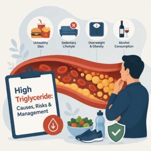 High triglyceride levels with their causes, risks, and management