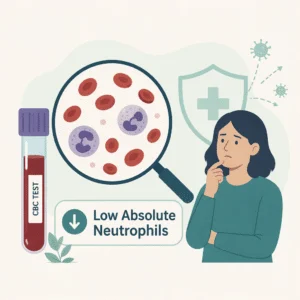 Low absolute neutrophil count (ANC) with its causes, symptoms, and meaning