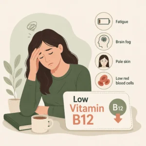 Low vitamin B12 explained: nerve and blood symptoms, overlooked causes, and why a normal test result can mislead