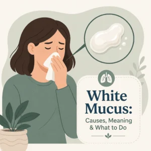 White mucus in the nose and throat, and why mucus color does not reliably indicate bacterial infection