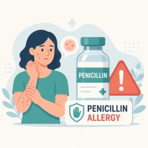 페니실린 알레르기의 증상과 반응 유형부터 피부 검사 및 감독 하 경구 유발 시험까지 자세히 설명합니다