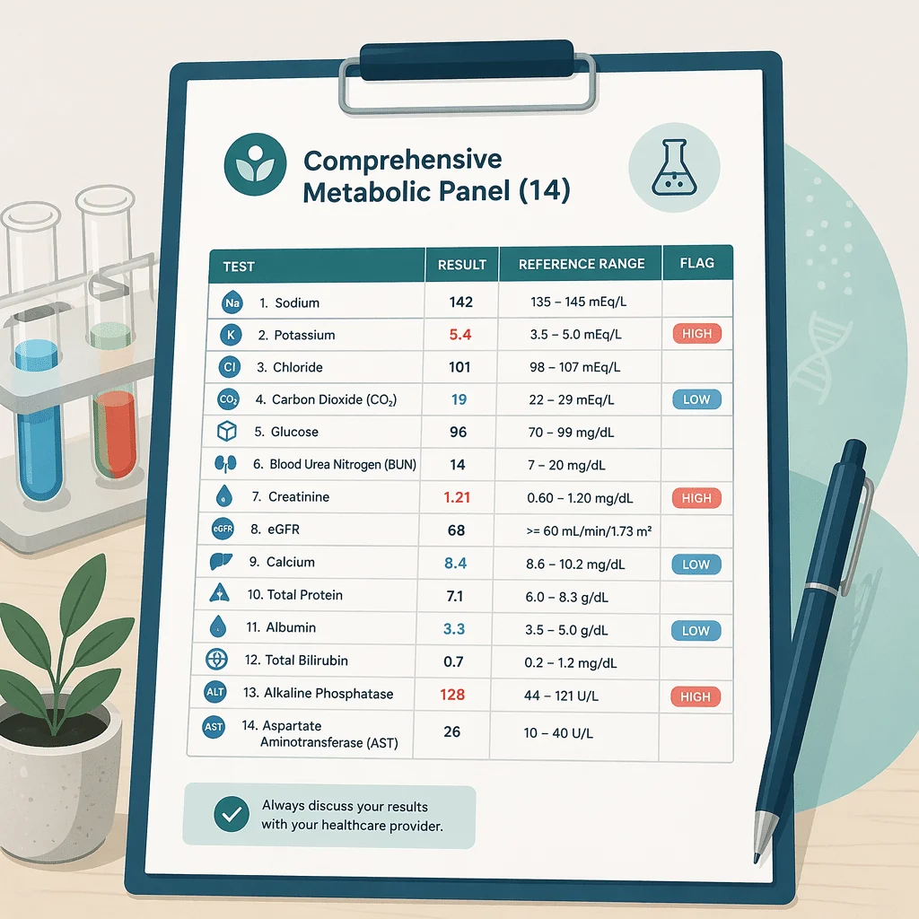 Painel metabólico completo: o que mede a análise CMP
