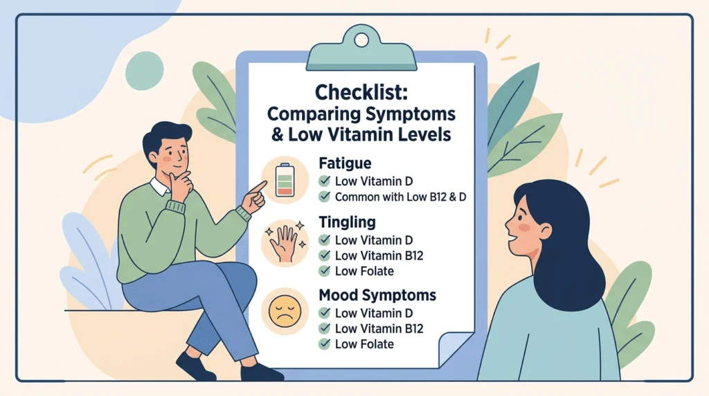 Painel vitamínico: folato versus ácido fólico e vitamina D versus D3