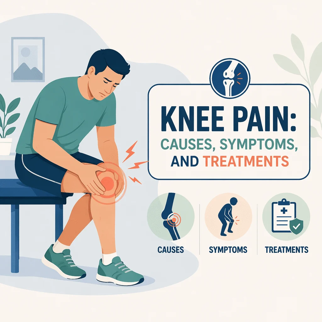 Knee pain with its causes, symptoms, and treatments