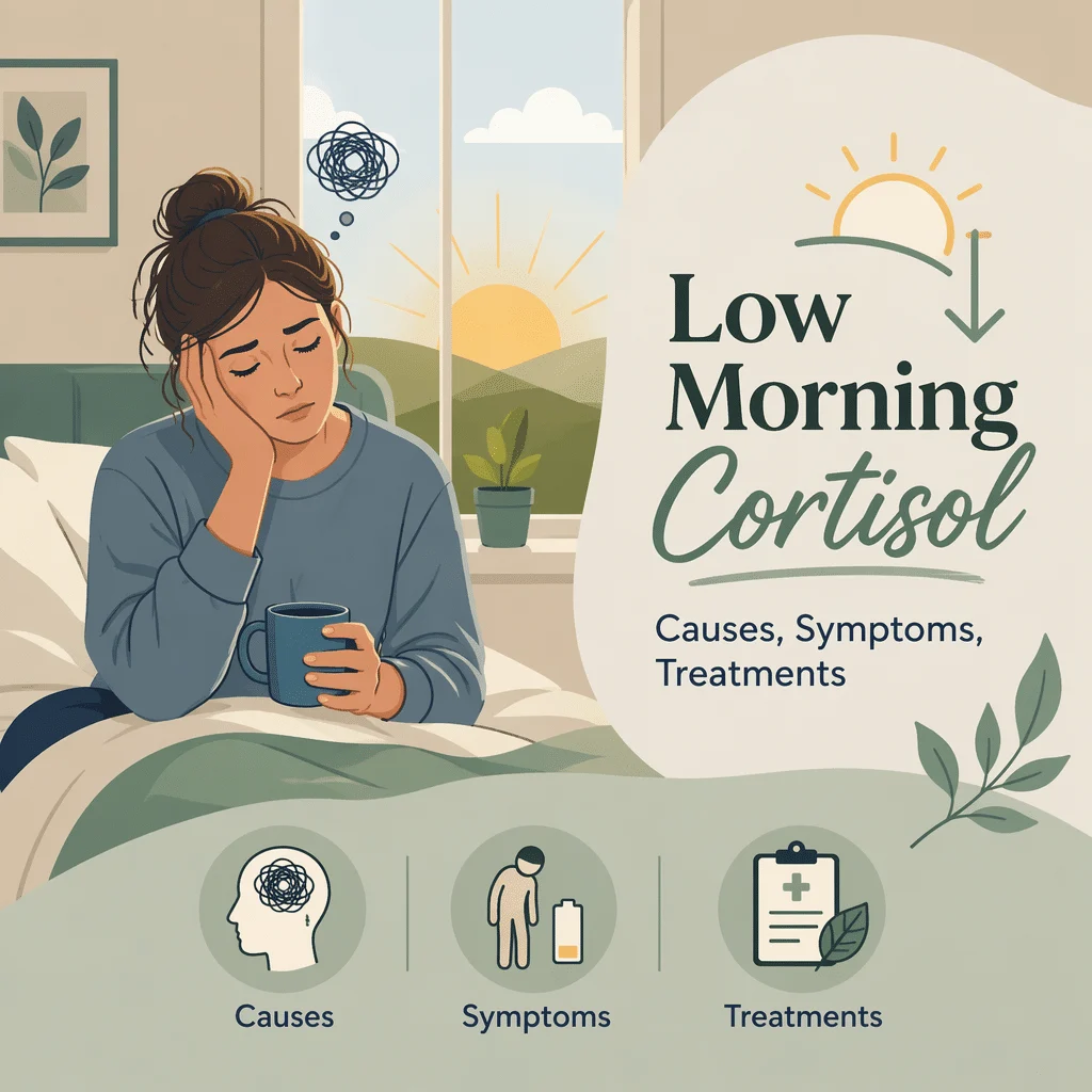 Low morning cortisol result on a lab report, a screening finding that points to adrenal insufficiency