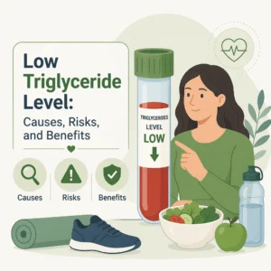 Low triglyceride levels with their causes, risks, and benefits