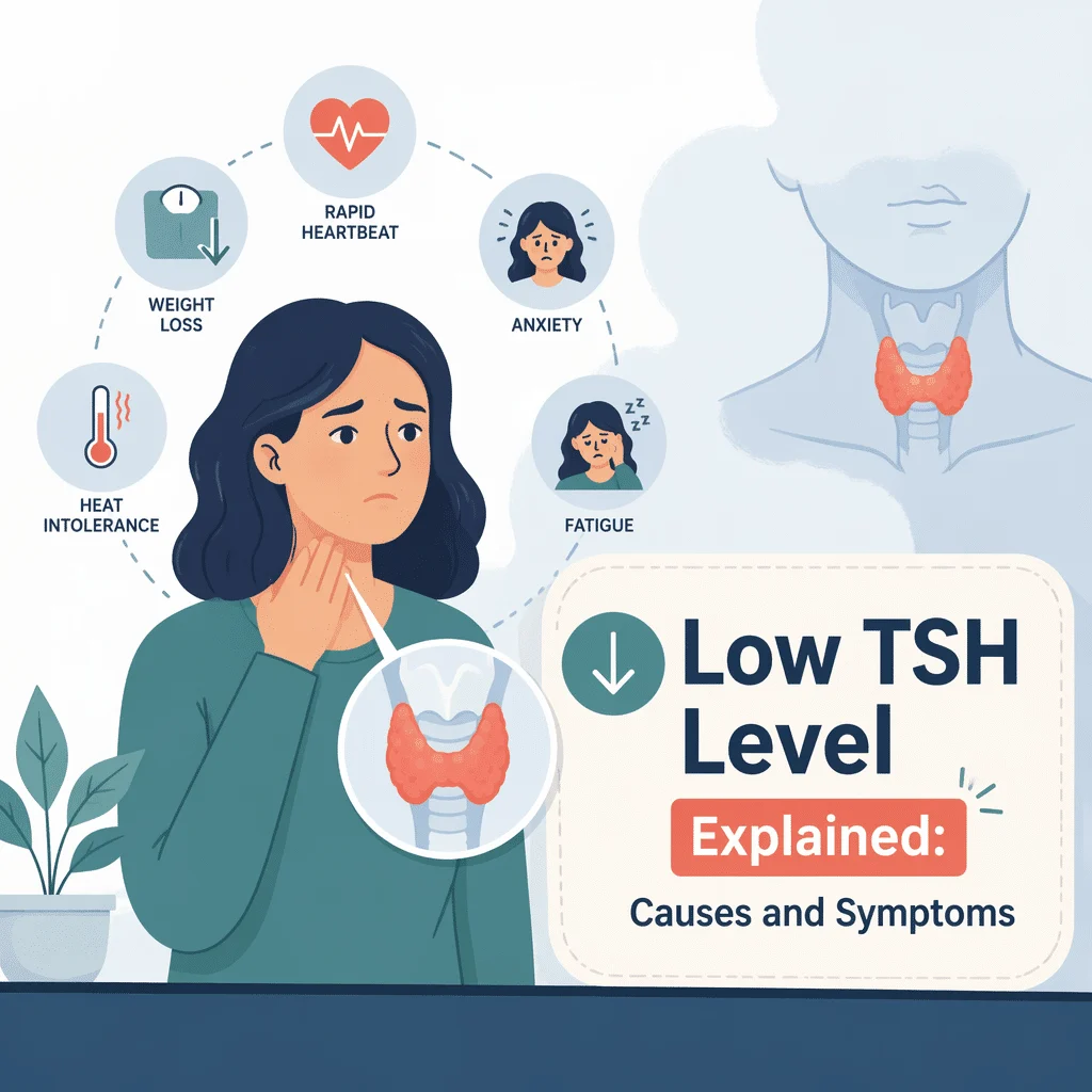 Low TSH level explained, with its causes and symptoms