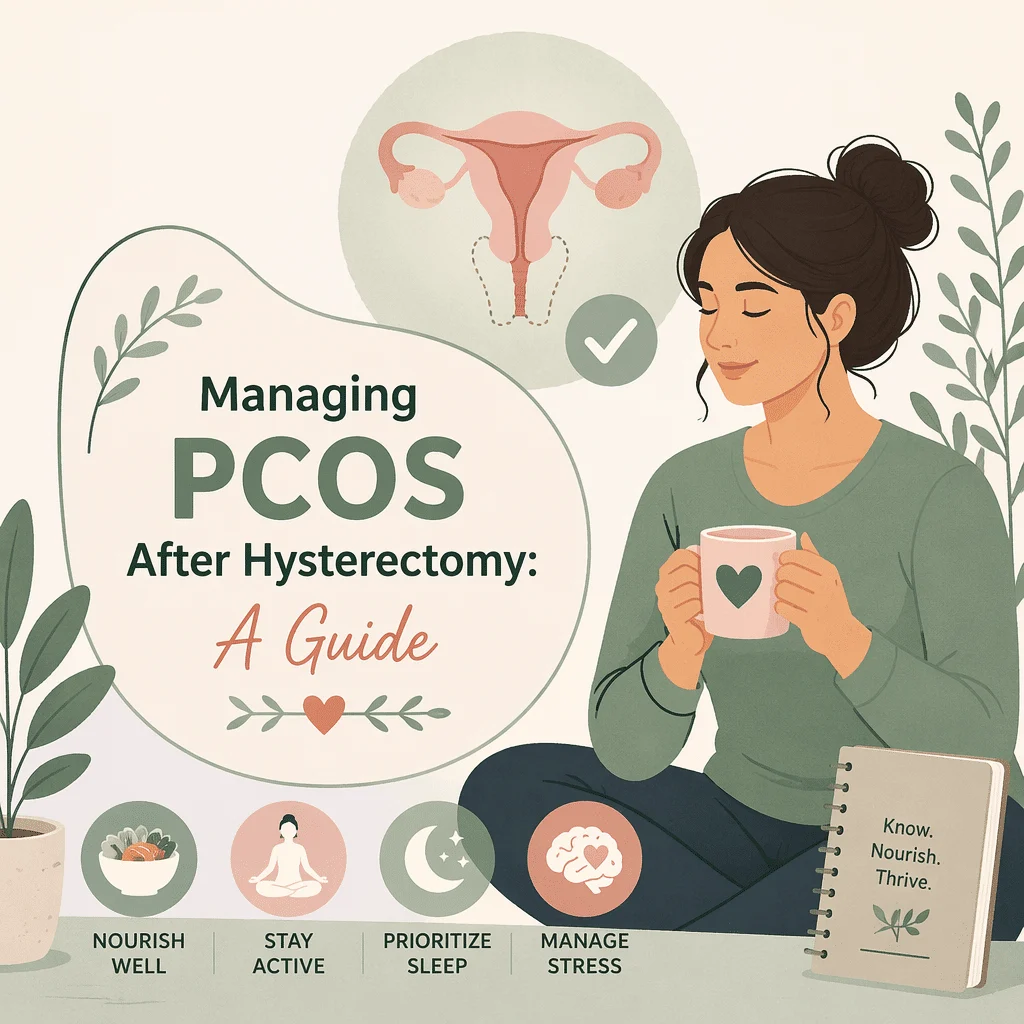Managing PCOS after a hysterectomy, with a practical guide
