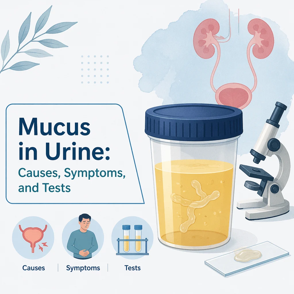 Mucus in urine with its causes, symptoms, and tests