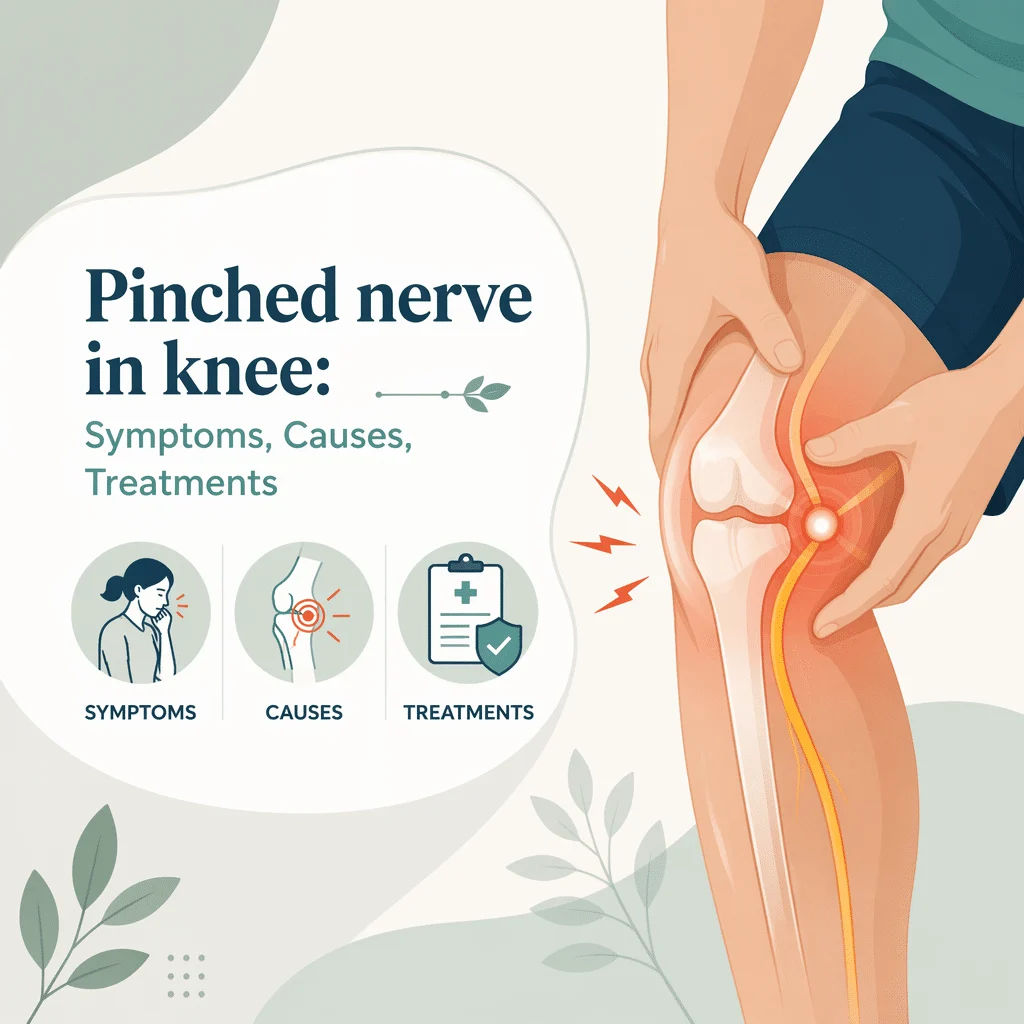 Pinched nerve in the knee with its symptoms, causes, and treatments