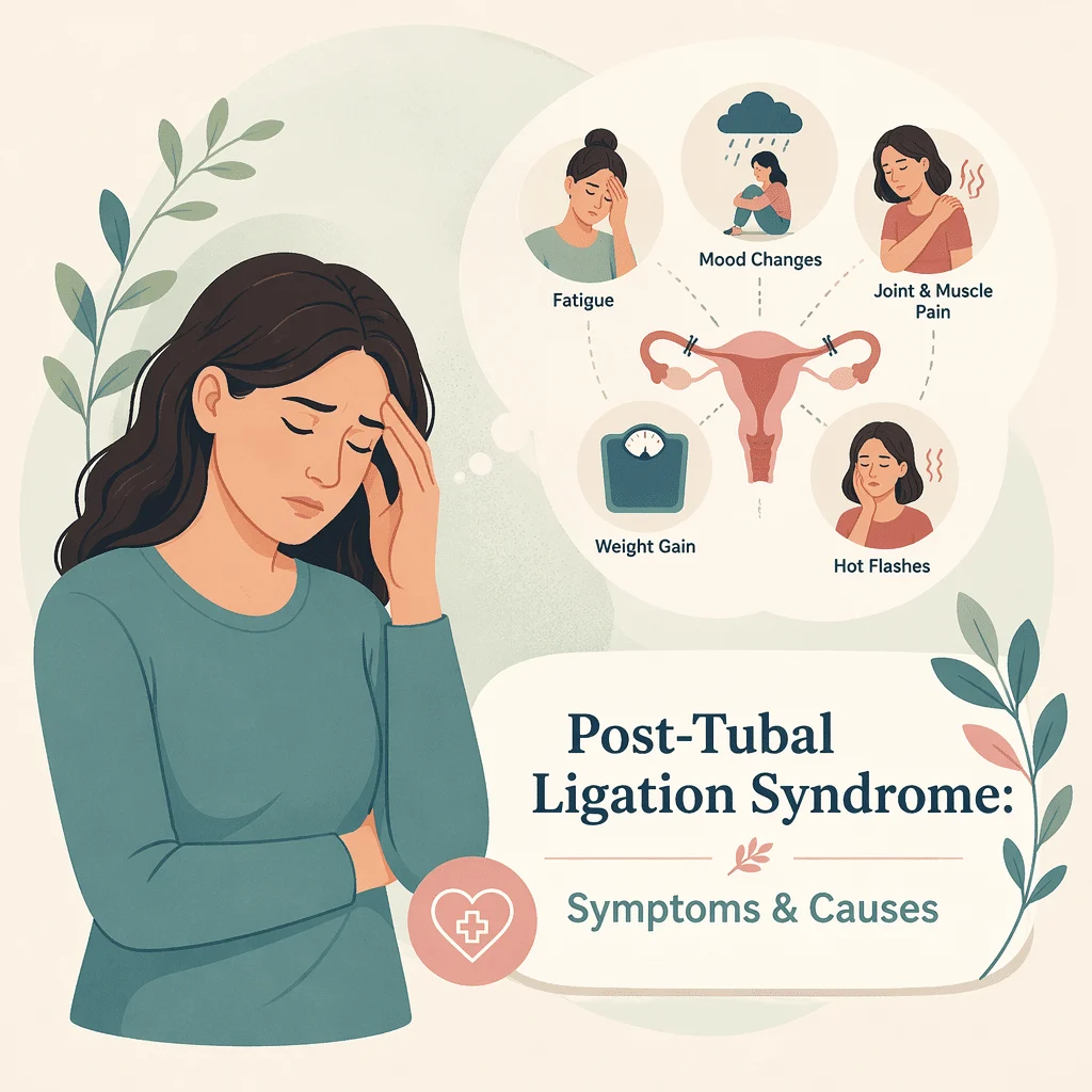 Post-tubal ligation syndrome with its symptoms and causes