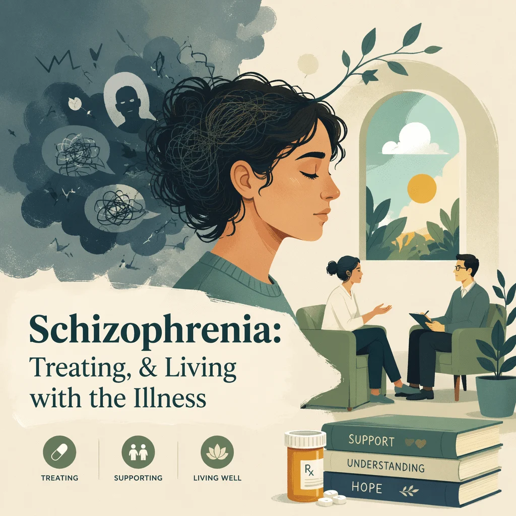 Schizophrenia with treating and living with the illness