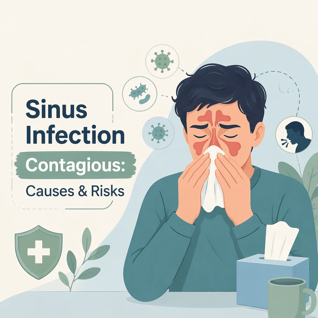 Is a sinus infection contagious explained with viral, bacterial and fungal sinusitis compared side by side