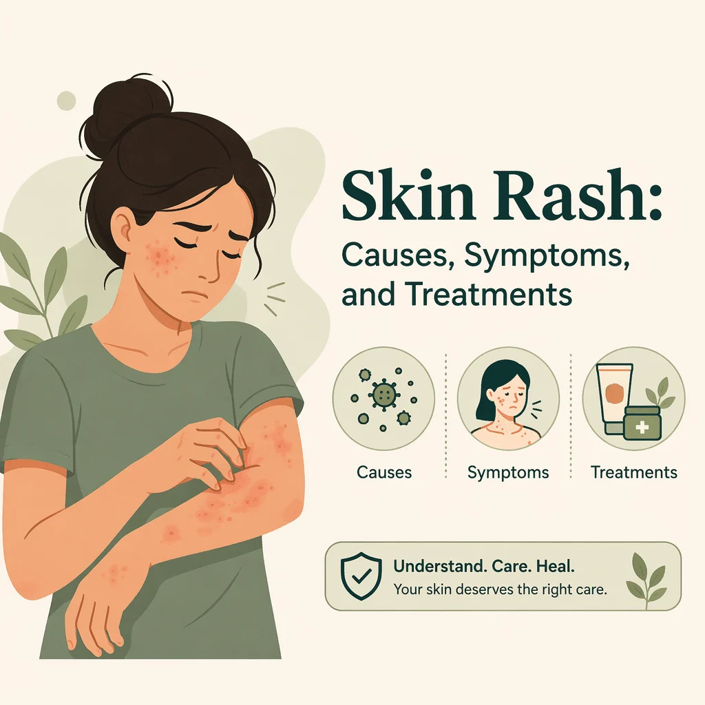 Skin rash with its causes, symptoms, and treatments
