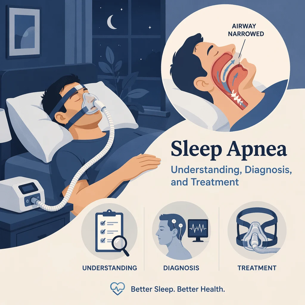 Sleep apnea with understanding, diagnosis, and treatment