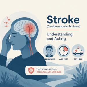 AVC, um acidente vascular cerebral: como reconhecê-lo e agir