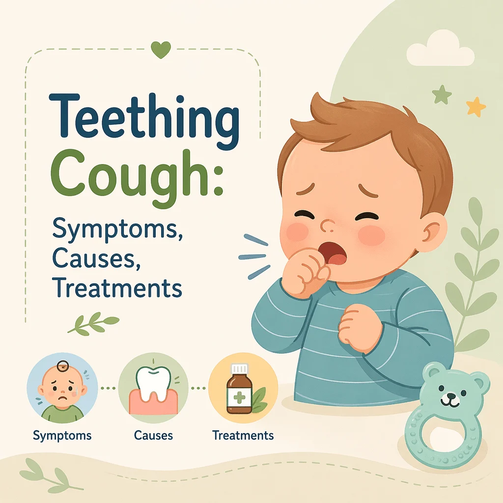 Teething cough in babies explained: teething does not cause coughing, and what a cough at teething age usually means