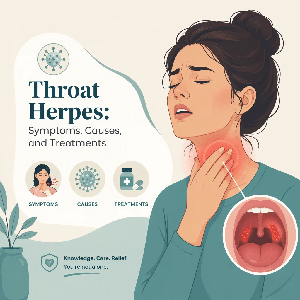 Throat herpes explained: how herpes simplex virus affects the throat, common symptoms and when to see a doctor