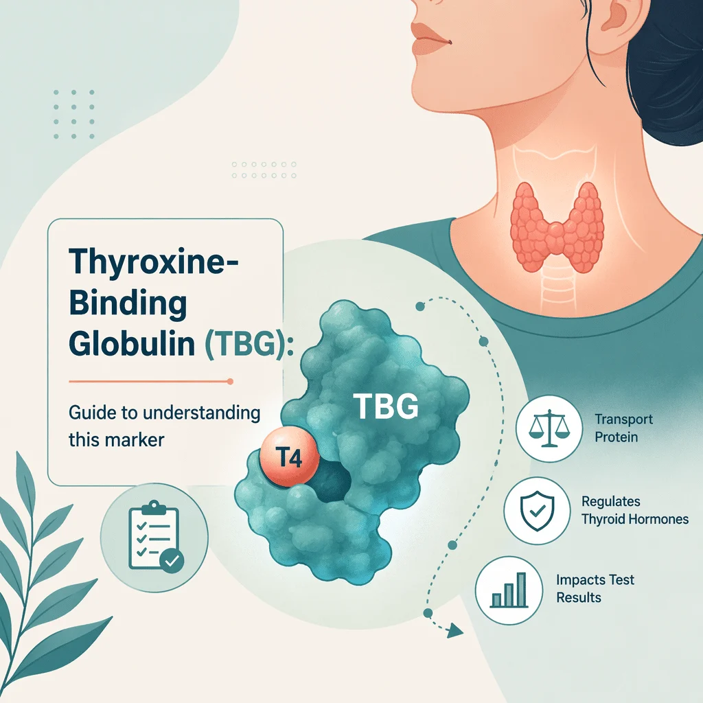 Resultado do teste da globulina de ligação à tiroxina explicado, mostrando como a TBG altera a T4 total sem modificar a T4 livre