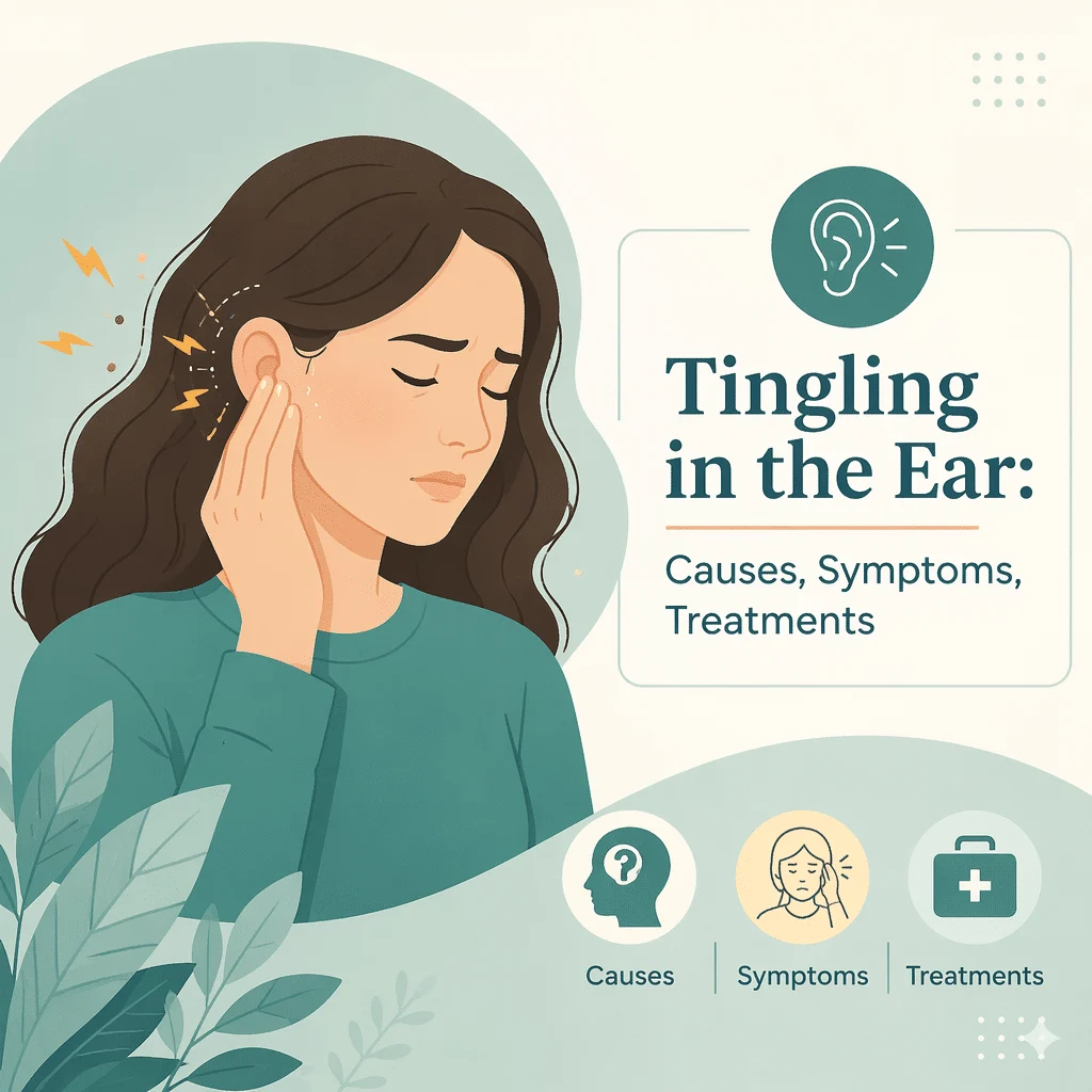 Tingling in the ear with its causes, symptoms, and treatments