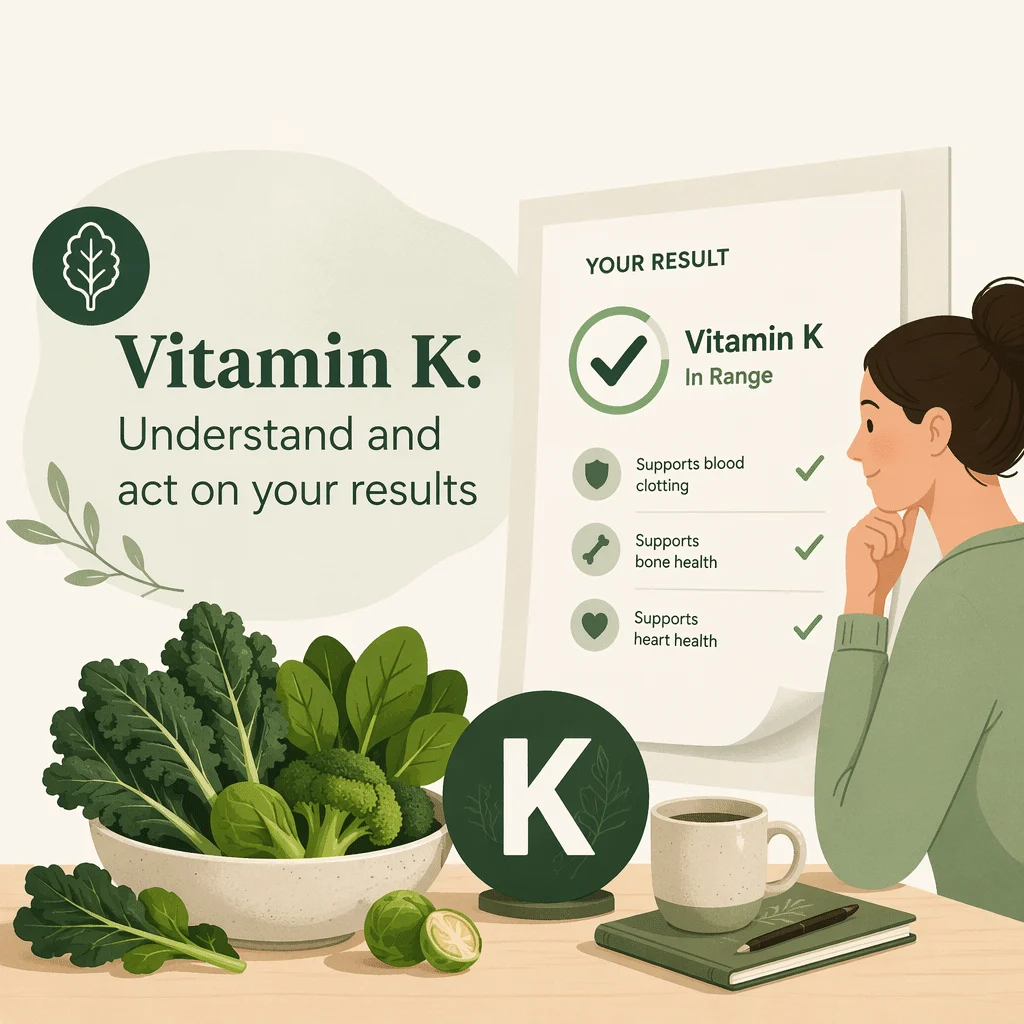 Resultados do teste de vitamina K apresentados como tempo de protrombina e valores de INR num relatório de coagulação laboratorial