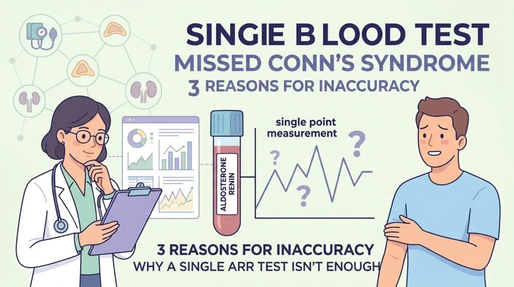 Aldosterone Renin Ratio: 3 Reasons a Single Blood Test Misses Conn’s Syndrome