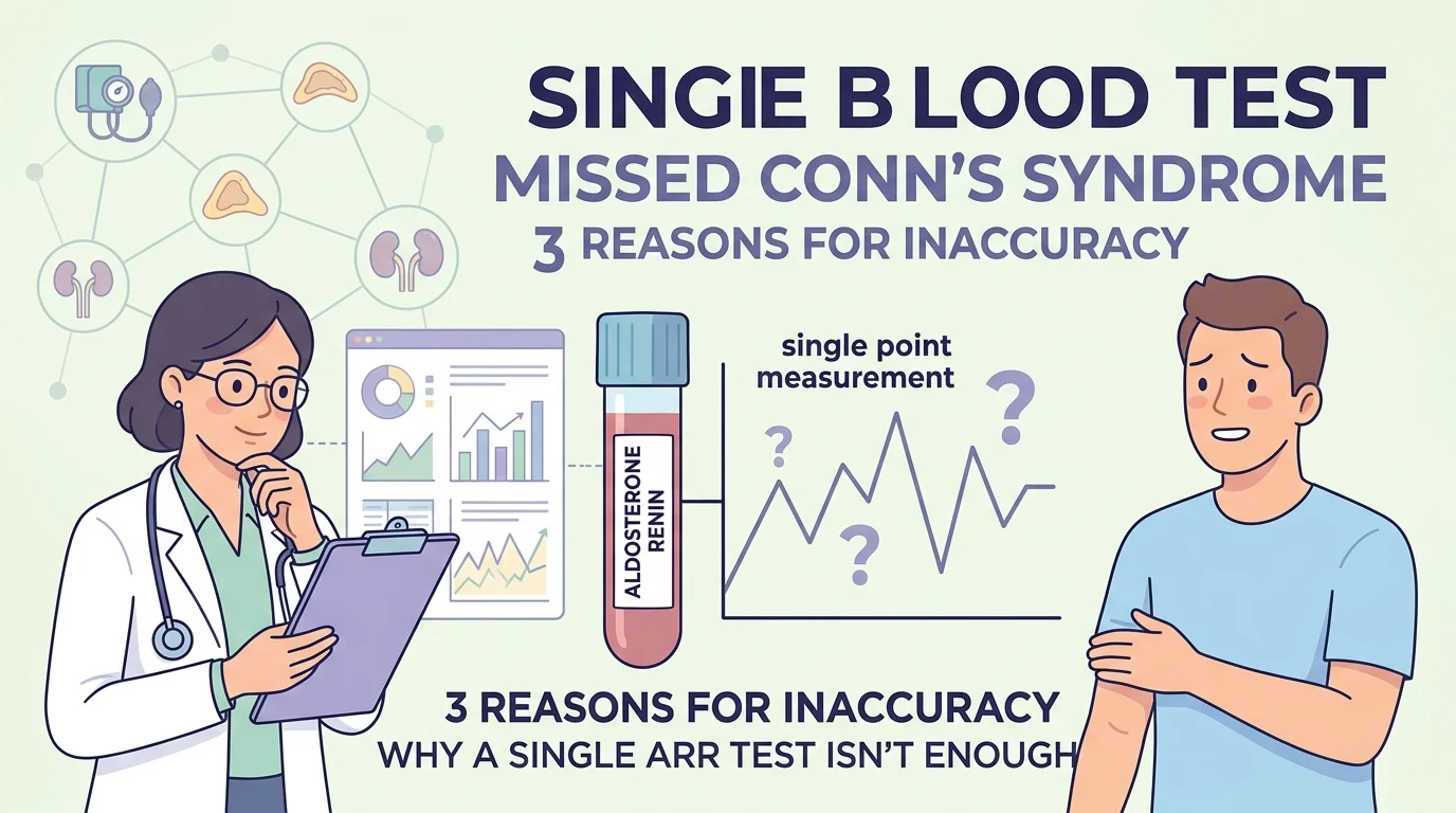 Aldosterone renin ratio blood sample being timed in a laboratory to detect primary aldosteronism