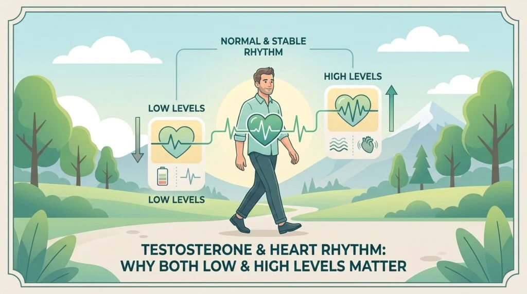 Testosterone and heart rhythm: why both low and high levels matter